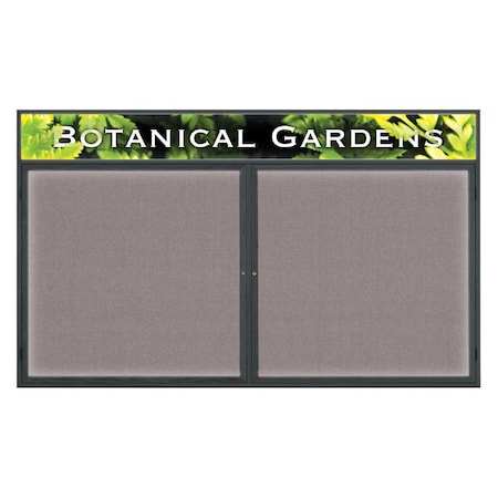 United Visual Products Open Faced Traditional Corkboard, 48x36" UV642A-BLACK-AMETHY